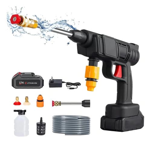 Hidrolavadora Eléctrica Alibababa 150 Bar 500w Negra Portátil Negro