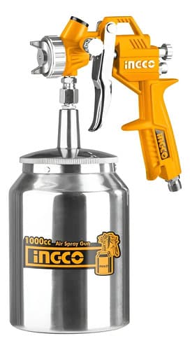 Pistola Pintar Tacho Abajo 1000cc 1.5mm Asg3101 Plateado Plateado