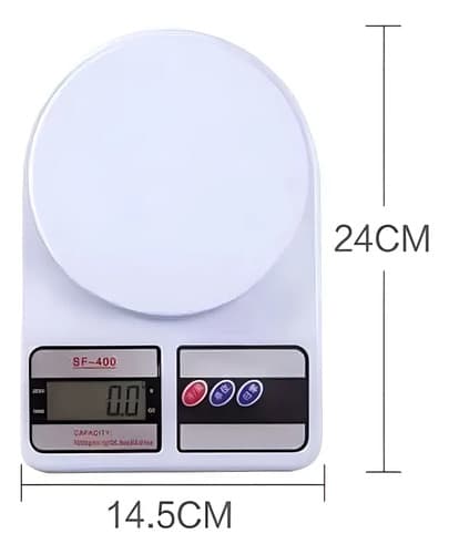 Balanza De Cocina Digital Genérica Sf-400 Blanca Blanco