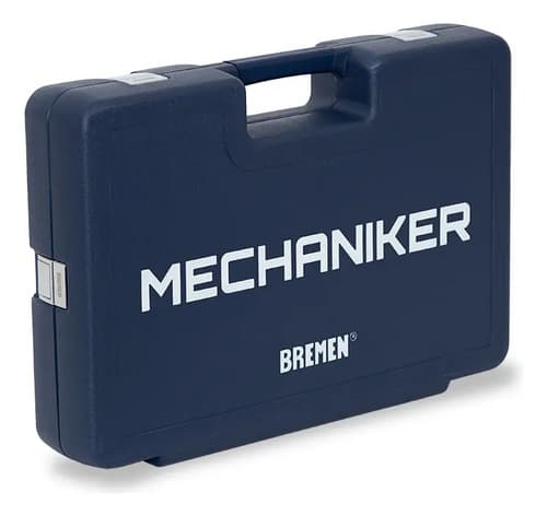 Set Herramientas Llaves Tubo Bremen Mechaniker 160pz 8010 Azul