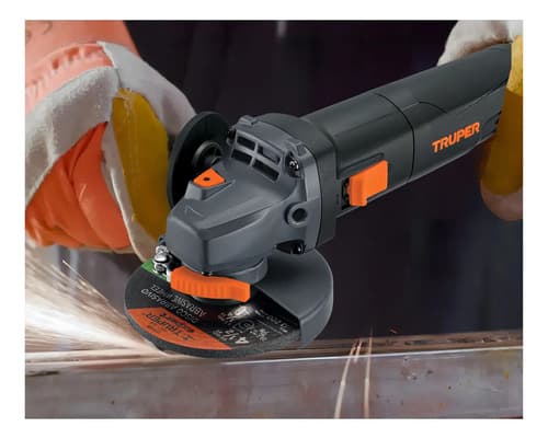 Amoladora Industrial 4 1/2 850w Truper 100755 Color Plateado/naranja