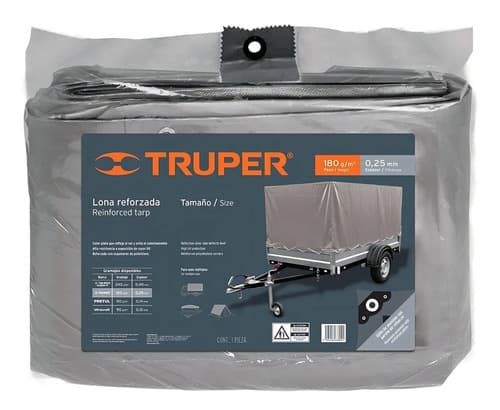 Lona Truper Super Reforzada 4 X 5 Mts Uso Rudo Camping Autos