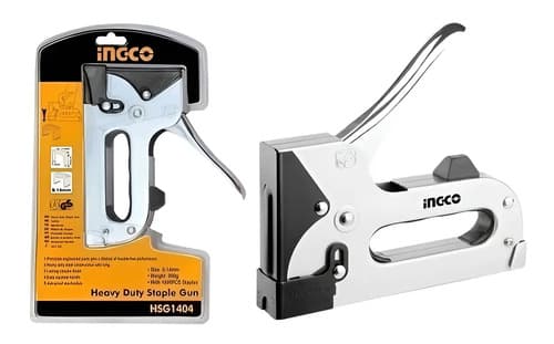 Engrampadora Manual Ingco De Acero Para Grapas Y Clavos De 4-14mm