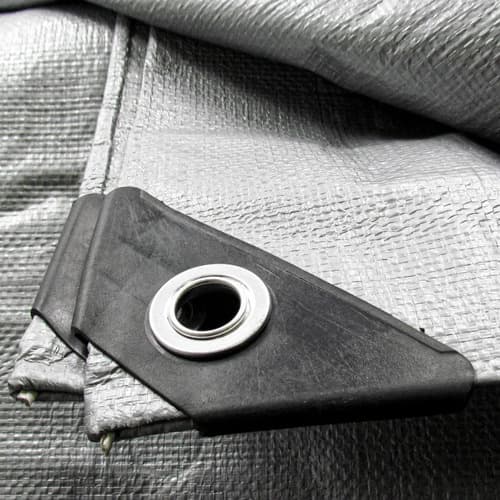 Lona Tushop Gris 4x3m Alta Resistencia 180g/m² Impermeable Con Ojales