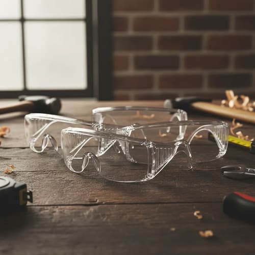 Lentes Gafas Protección Trabajo Acrilico Equus Pack X 12 U