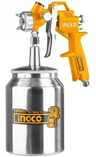 Pistola De Aire Para Pintar Pulverizador Alta Presión 1000cc Color Amarillo