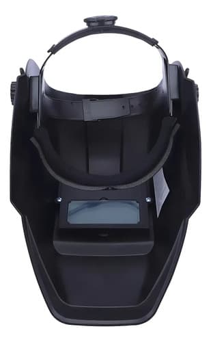 Máscara Fotosensible Para Soldar Kushiro Con Panel Solar Y Batería Negro