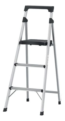 Escalera Tubular Plegable 3 Peldaños Tipo Iii Truper 16764 Color Blanco