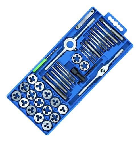 Juego De Terrajas Machos Set Milimetrica 40 Piezas Azul