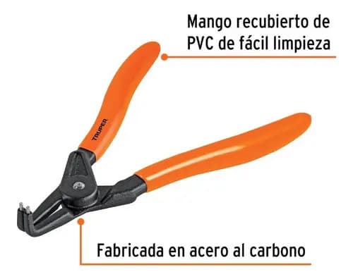 Pinza Punta A 90° 6-3/4' Para Abrir Anillos, Mango De Pvc