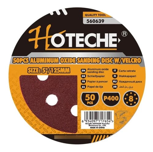 50 Disco De Lijas Perforados 5 Velcro  Granos 400