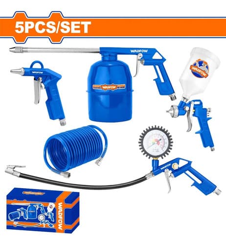 Compresor De Aire Ingco 50 Litros 2.5hp Mas Kit 5 Piesas.hnt Anaranjado Monofásica