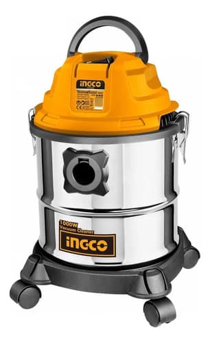 Aspiradora 12lt 1000w Ingco Vc12202 Plateado