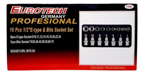 Puntas Y Dados Torx - Macho Hembra - Encastre 1/2 | Eurotech