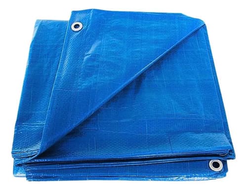 Lona Impermeable De Polietileno Azul Reforzada 2x3