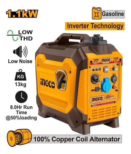 Generador Inverter 1.1kw 1100w Ingco