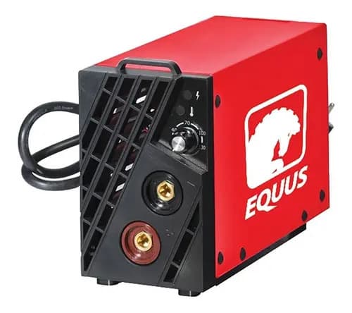 Soldadora Inverter 120 Amp + Careta De Equus - Smf Color Roja Y Negra