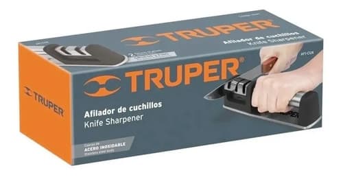 Afilador De Cuchillos 2 Niveles Truper Negro