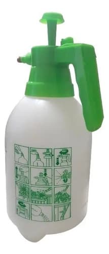 Pulverizador Rociador Desinfección Fumigador Manual 2 Lts Color Blanco Y Verde