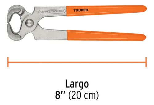 Tenaza Carpintero Aislada 200mm Truper 17380 Tn-8