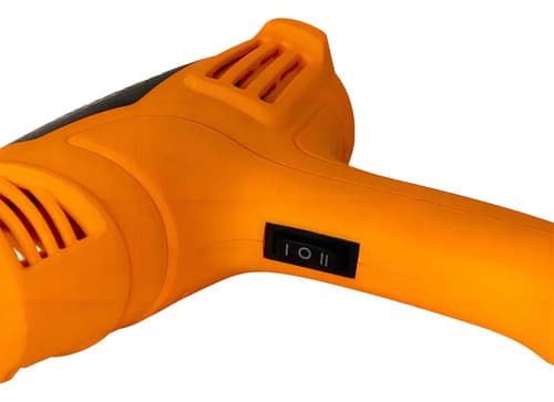 Pistola De Calor 1600w Lusqtoff Pcl1600-7 + Accesorios Color Naranja