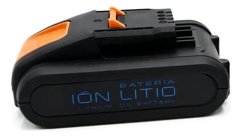 Taladro Percutor Atornillador 1/2' Truper 20v + Batería Y Cargador Naranja