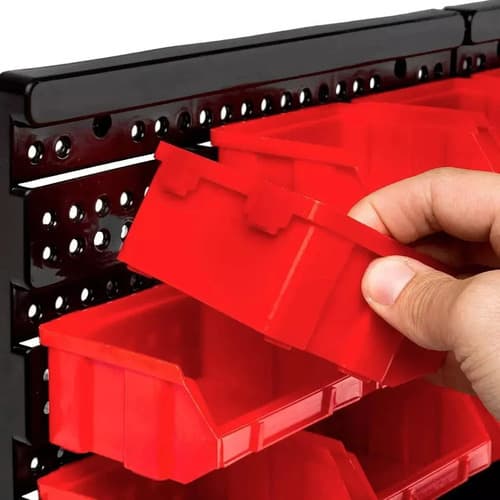 Panel Organizador Con Gavetas Para Herramientas 46 Piezas Negro