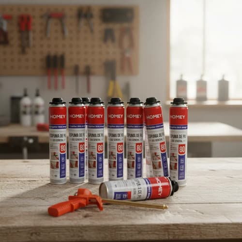 Espuma De Poliuretano 750ml Homey X 12 + Pistola De Metal