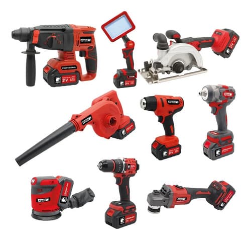 Super Kit Combo 9 Herramientas Equus Rojo
