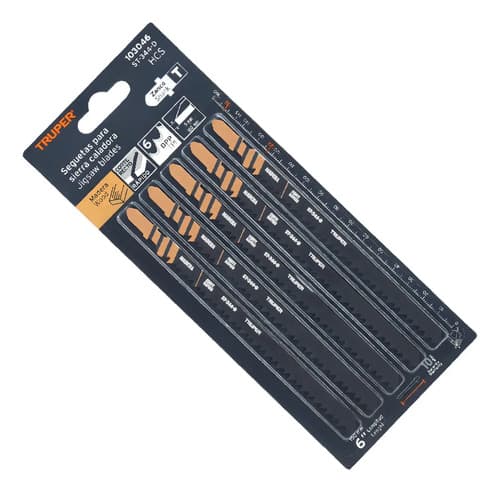 Seguetas P/madera Zanco T Corte Recto 5 Pz Truper St-344-d