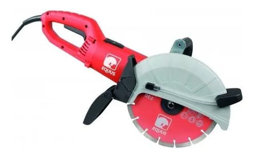 Cortadora Amoladora Multiuso Equus Disco 9 . Uso Profesional Color Rojo Frecuencia 50 Hz