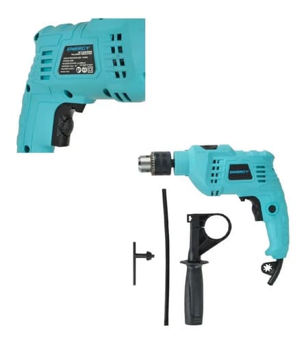 Taladro Percutor Eléctrico Energy 550w 13mm 2800rpm 2900gpm Turquesa
