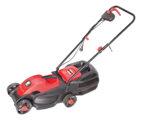 Cortadora De Césped Eléctrica Con Bolsa 1200w Equus Rojo Naranja
