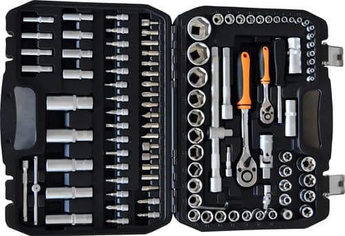 Set Herramientas Lusqtoff Tubo Crique Puntas Maletin 108 Pzs Negro