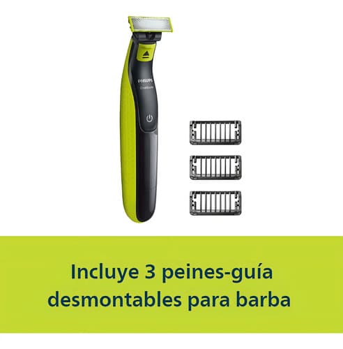 Afeitadora Philips Oneblade Seco Humedo Qp2724 Color Negro