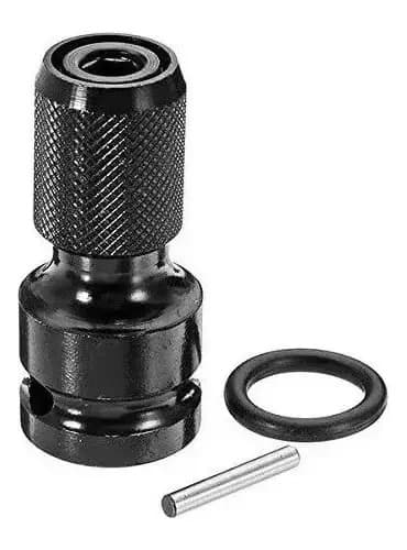 Adaptador Para Llave De Impacto 1/2'' A 1/4 Hembra Hexagonal Negro
