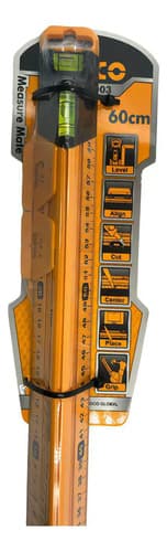 Regla Con Nivel De Burbuja 60cm Ingco Hsr36003