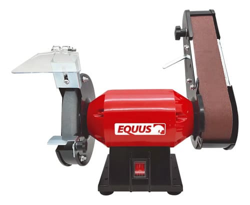 Amoladora De Banco Con Lijadora 250w Equus Rojo