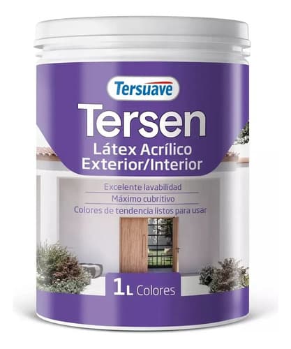 Latex Interior Vs Colores Tersen Tersuave X 1l / Camino 1 Color Verde Energía