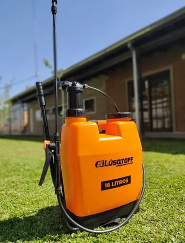 Pulverizador Fumigador Manual Mochila 16 Litros Lusqtoff Color Naranja