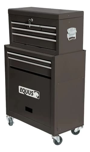 Gabinete Para Herramientas Equus Ct300001t Con Ruedas Negro Negro