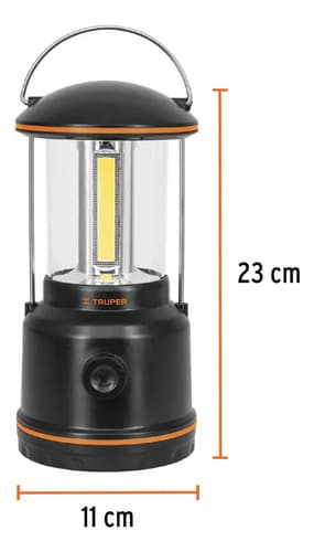 Linterna Farol Led Para Campamento Camping Truper 10760 Color Negro