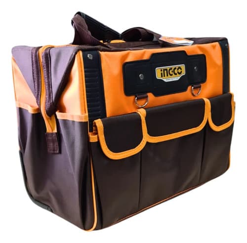 Bolsa De Herramientas Reforzada Ingco Con Ruedas Amarillo
