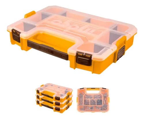 Caja Organizadora Maletin Divisiones Ingco Pbx1511 Color Amarillo