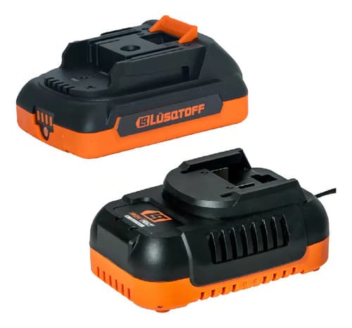 Cargador Bateria Lusqtoff 54w 2 Ah Iron Volt Starter Kit 18v