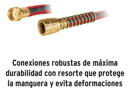 Manguera 20mts Truper 4 Capas 1/2 C/con.bronce Super Reforz.