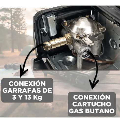 Anafe Gas Portátil Nitya Nt-155b 1 Hornalla Con Valija Camping