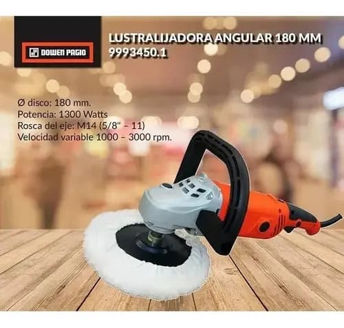 Pulidora Roto Orbital Car Detailing 850w 115mm Dowen Pagio Naranja