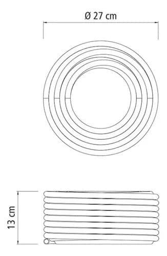 Manguera De Jardinería Flexible De Pvc De 3 Capas, Color Verde, De Tramontina, Con 20 Metros