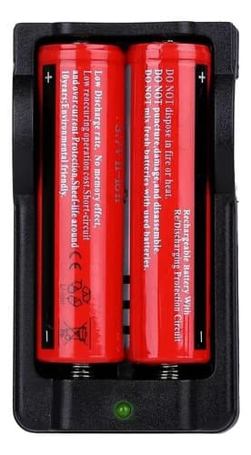 Cargador Litio Doble Batería Pila 3.7v 4.2v Electroimporta